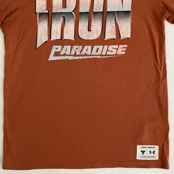 Under Armour | Project Rock Dare to Fail Iron Paradise Short Sleeve Shirt (M) - Picture 9 of 16